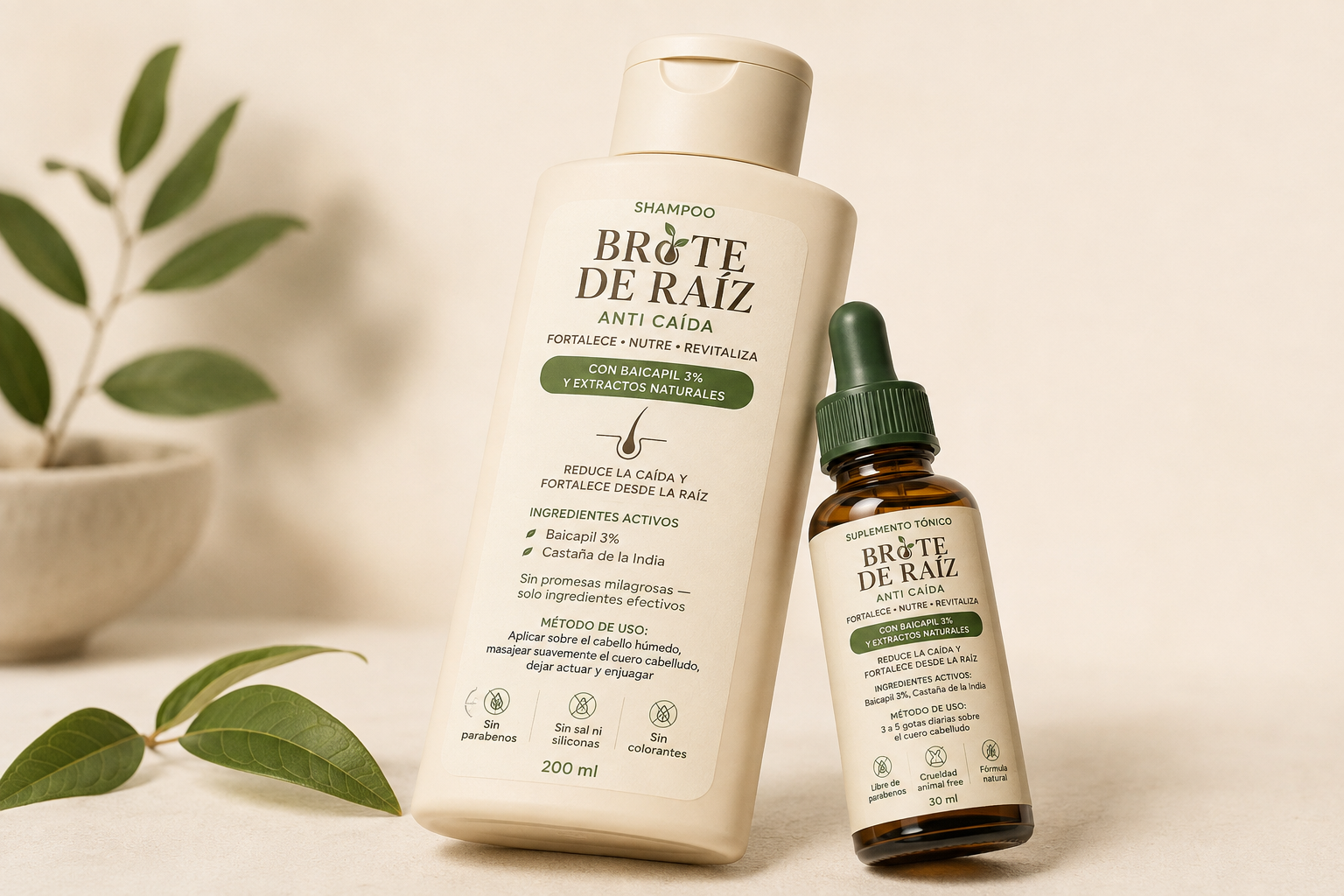 Brote de Raíz - Shampoo + Sérum Anticaída